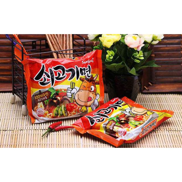 Mì Cay Bò Nước Samyang Combo 10 Gói