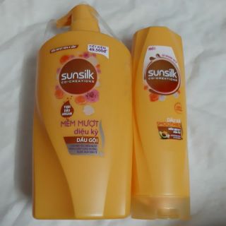 Bộ dầu gội Sunsilk 900g dầu xả 320g Sunsilk giao hàng date xa đúng hình