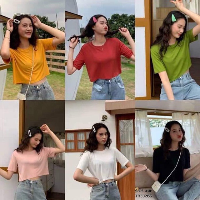 Áo crt trơn dáng thụng (TR)