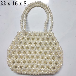 Túi xách ngọc trai giả hạt 10mm - Túi xách nữ handmade cực xinh cho nàng