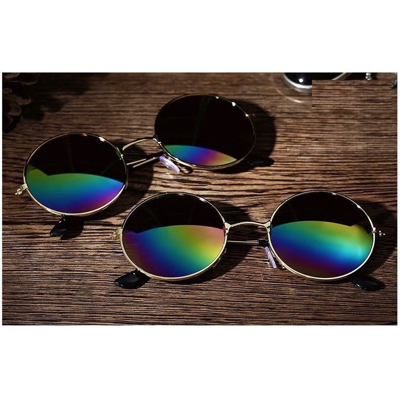 ✠✌☈Kính mát gọng tròn tráng gương kiểu dáng thể thao | BigBuy360 - bigbuy360.vn