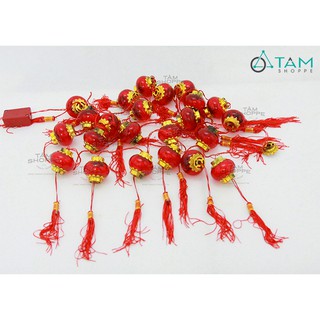 [LOẠI 1] Dây đèn lồng đèn đỏ trang trí tết số 04