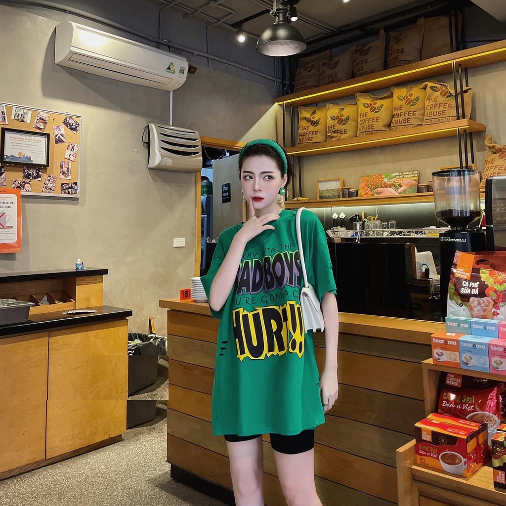 Áo thun nữ bad boy form rộng tay lỡ - Phông cộc oversize in hình vintage cá tính đường phố hàn quốc đẹp ulzzang