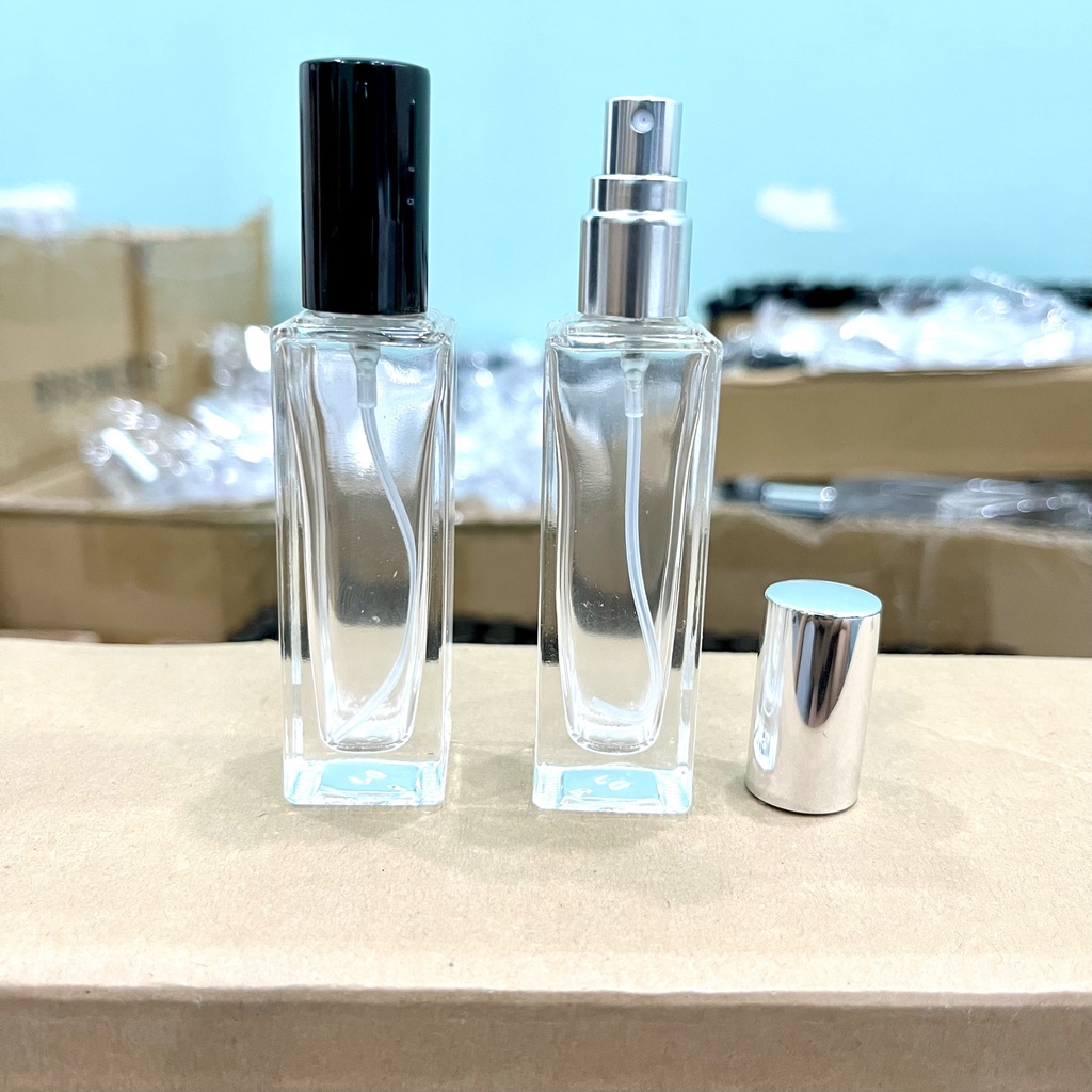Lọ,Chai đựng Nước Hoa Hình Trụ Vuông-Dung Tích 20ML