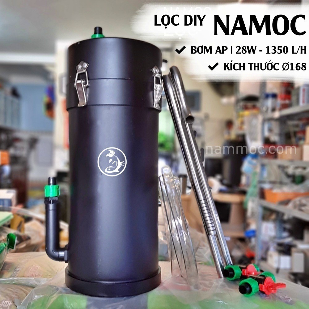 Lọc DIY NAMOC Fi168 | 28W~1350L/H - Full Phụ Kiện Và Vật Liệu Lọc | Lọc Thùng Chế Cho Bể Cá Cảnh, Thuỷ Sinh