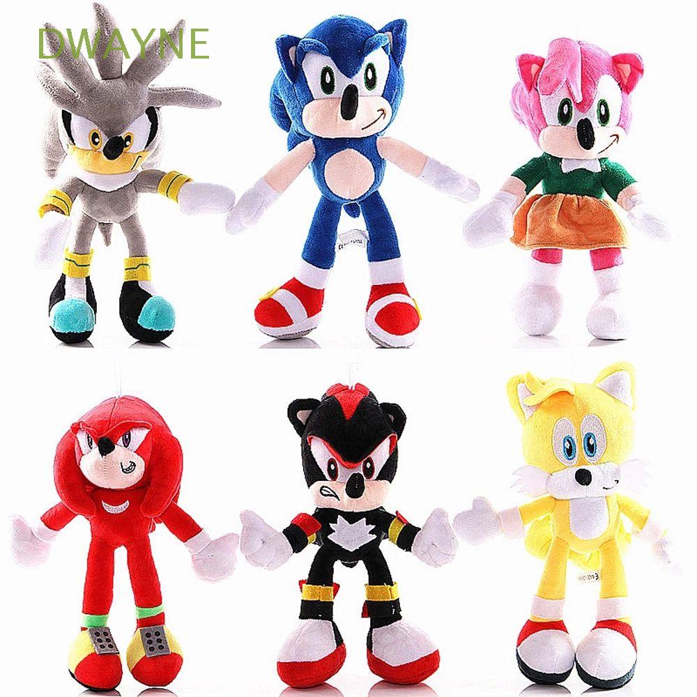 Móc khóa thú nhồi bông hình nhím Sonic dễ thương