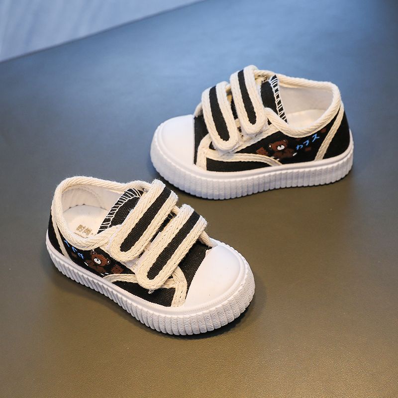 Giày Canvas Quai Dán Thiết Kế Mới Thời Trang 2022 Dành Cho Bé Gái