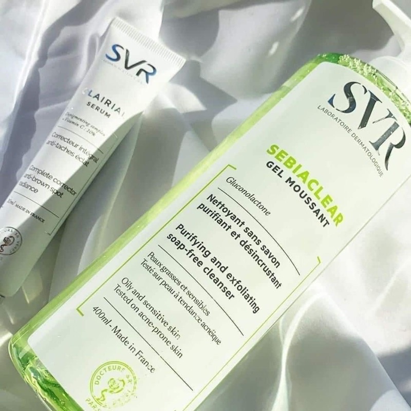Sữa rửa mặt SVR Sebiaclear Gel Moussant cho da dầu mụn, nhạy cảm 400ml