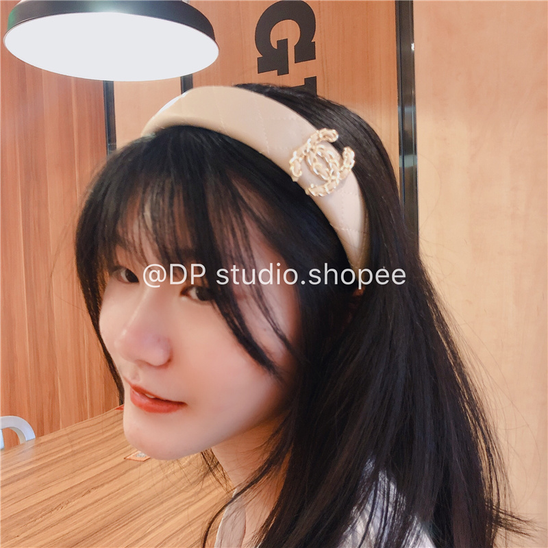 Korean version of the new leather woven heavy craftsmanship advanced handmade custom ladies accessories headdress headband hairpin