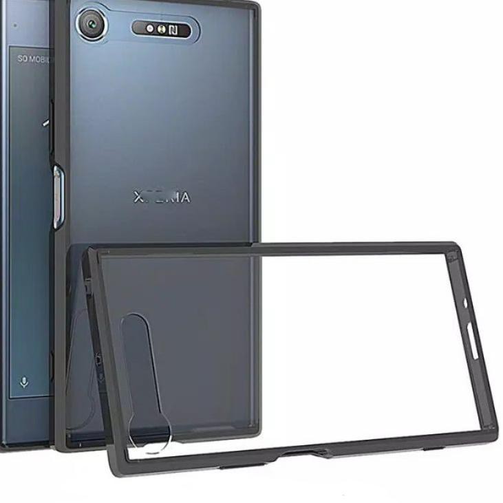 RINGKE Bộ sưu tập mới nhất. Ốp điện thoại Acrylic cứng bo viền gắn nhẫn đỡ cho Sony Xperia XZ1 XZ XZS XZ Premium