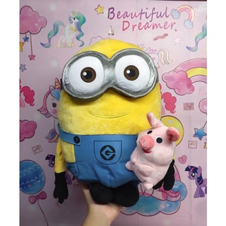 Gấu bông minions bob - minion cầm heo