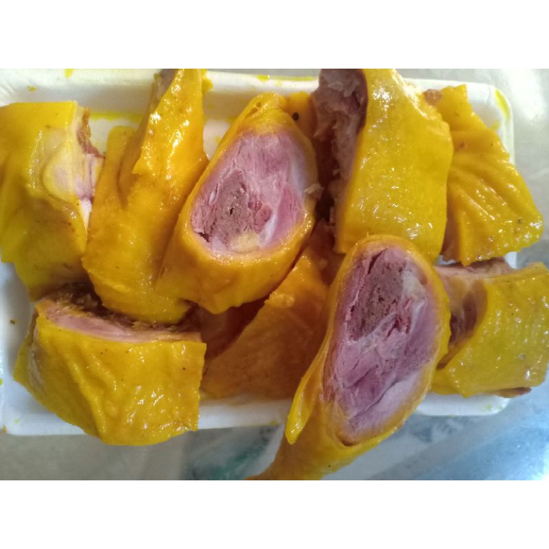 Gà ủ muối hoa tiêu thái nguyên thịt thơm da giòn