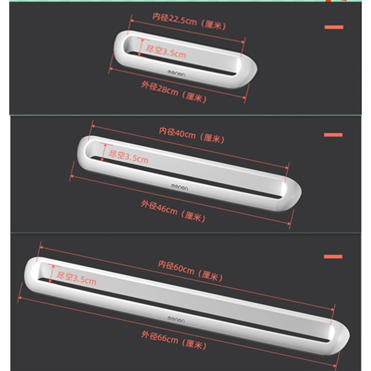 Giá treo khăn gắn tường nhà tắm chất liệu PP thân thiện với môi trường Oenen 450g