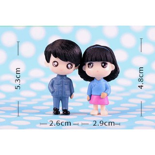 Cặp đôi chibi trang trí tiểu cảnh, stellariva