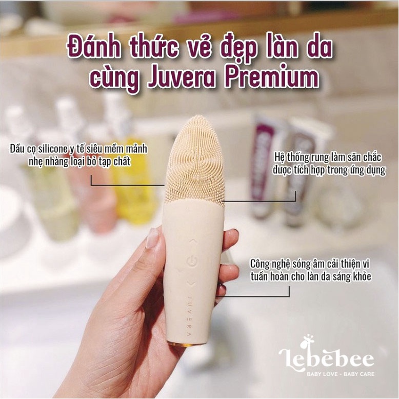 Máy rửa mặt Juvera S Nude Premium (Màu Be)