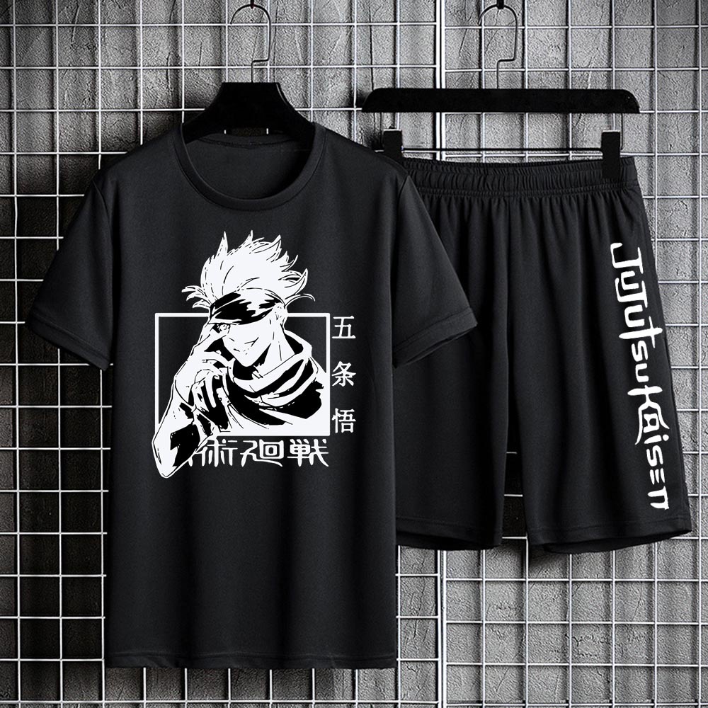 Combo Áo thun Anime Jujutsu Kaisen Gojo Satoru + quần manga giá rẻ cực VIP