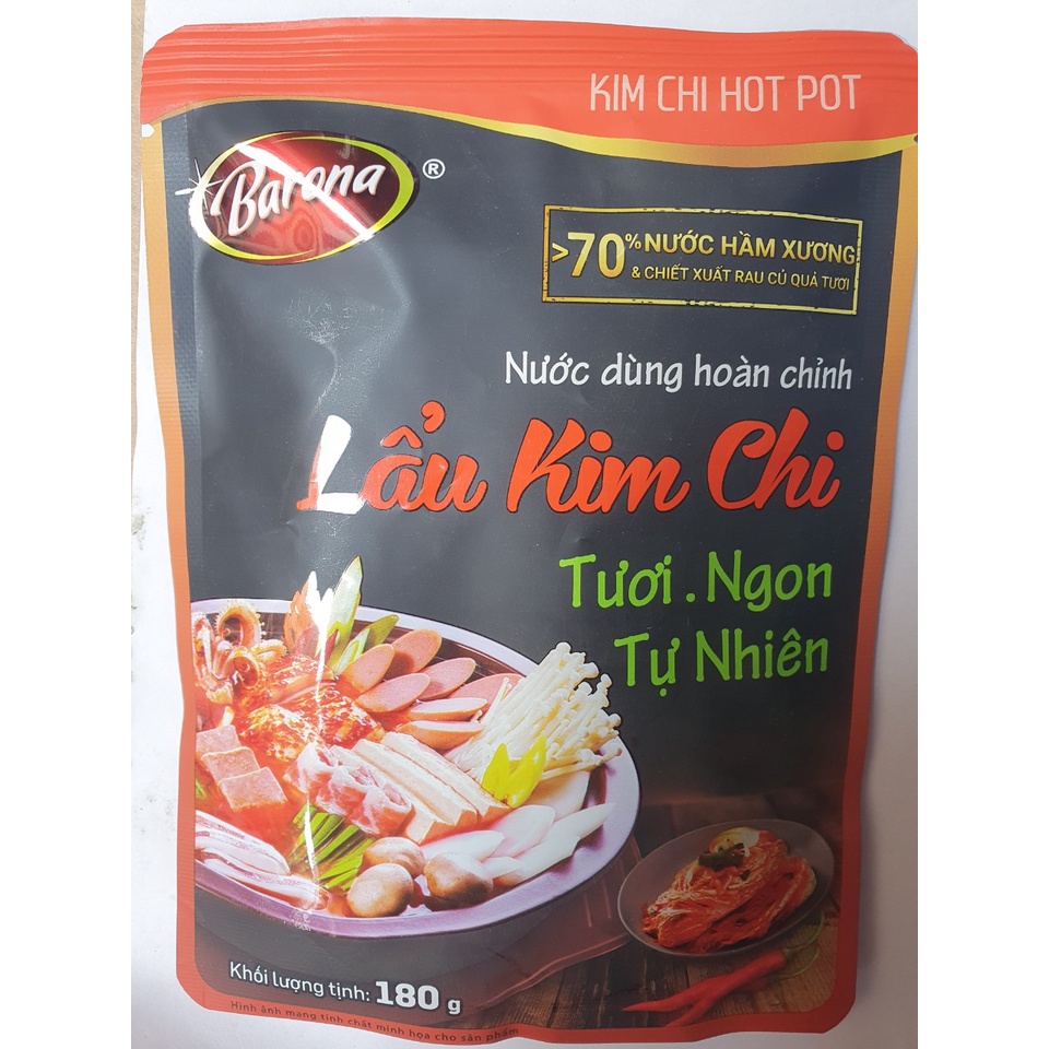 Nước dùng hoàn chỉnh Lẩu Kim Chi Barona