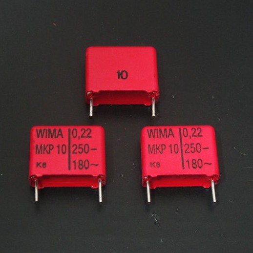 Tụ điện màu đỏ WIMA MKP10 0.22UF 250V 400V 224 K (01 con)