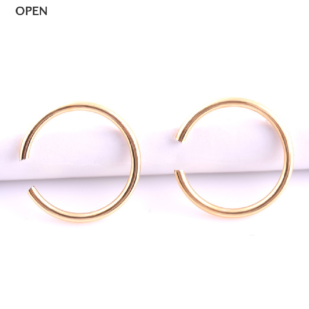 9 Cái Nhẫn Mũi Hở Trang Sức Bằng Thép Không Gỉ my