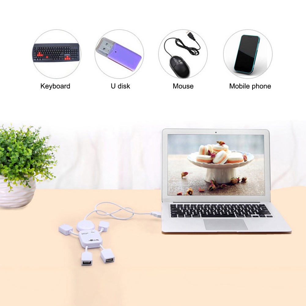 Hub Chia 4 Cổng Usb 2.0 480mbps Cho Pc Laptop