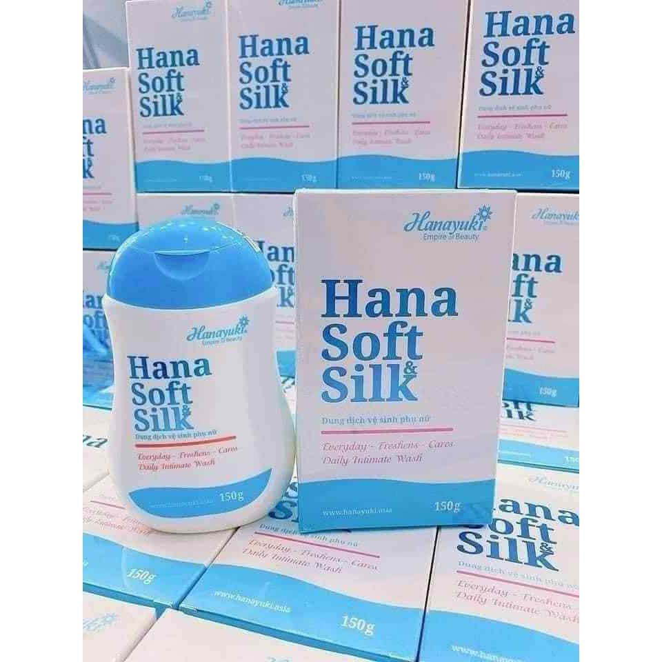 Dung dịch vệ sinh Hanayuki Soft&amp;Silk siêu se khít , khử mùi 150g