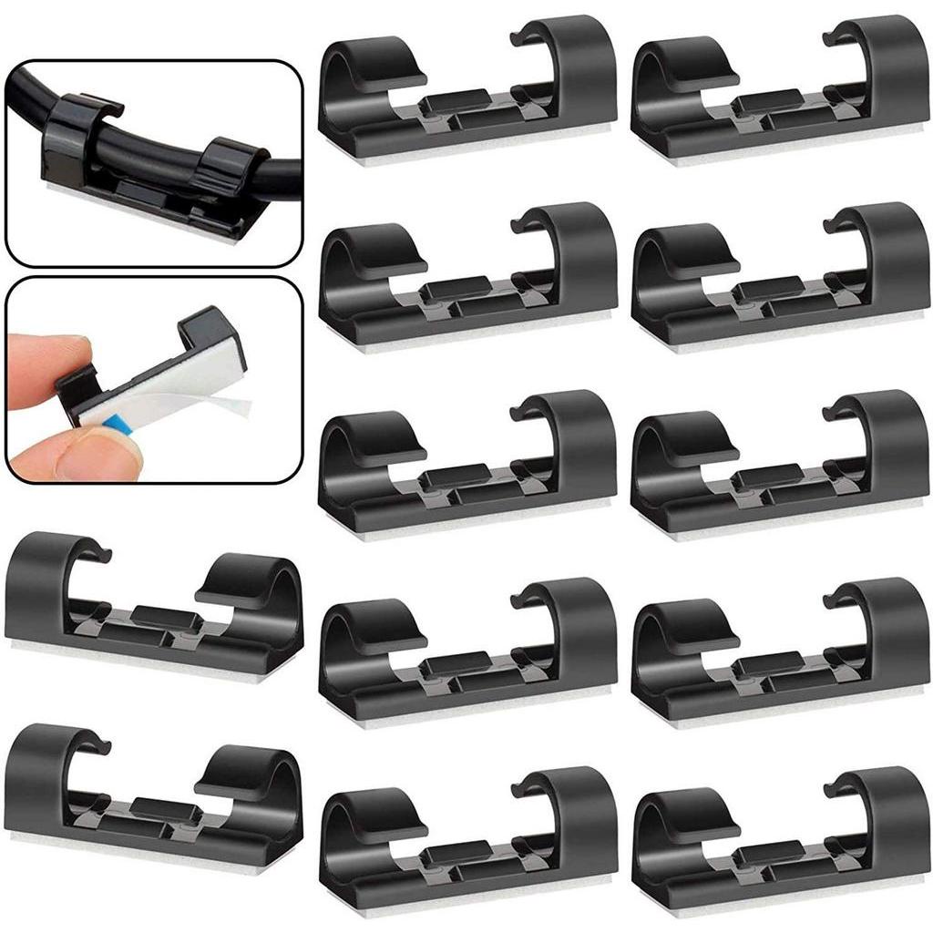 Set 20 phụ kiện cố định dây cáp sắp xếp gọn gàng tiện lợi