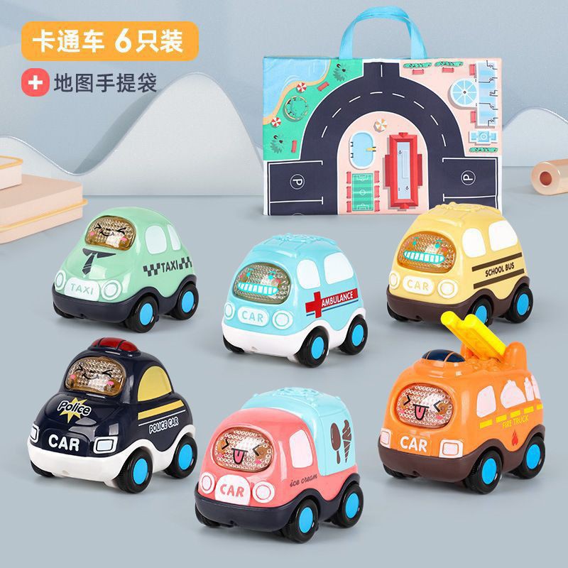 Hộp quà tặng 6 xe IQAngel nhạc đèn +túi bãi xe