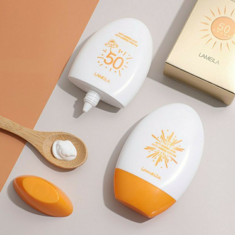 (Siêu Rẻ)Kem Chống Nắng Lameila SPF 50+ Chống Nắng , Sáng Da