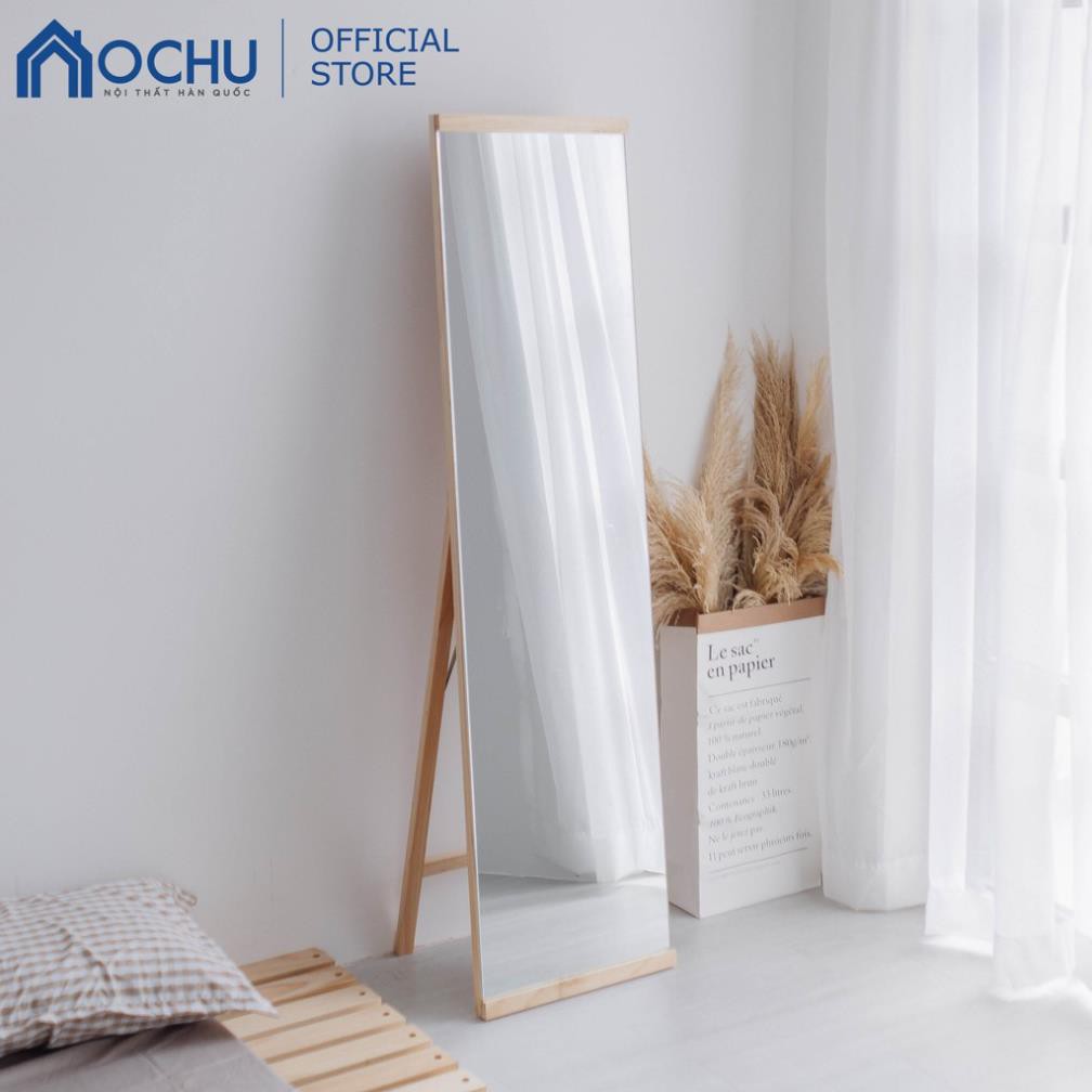 Gương Đứng Soi Toàn Thân Tràn Viền Khung Gỗ OCHU - A Mirror - Natural