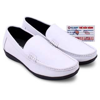 Giày mọi nam da bò màu trắng PH7117