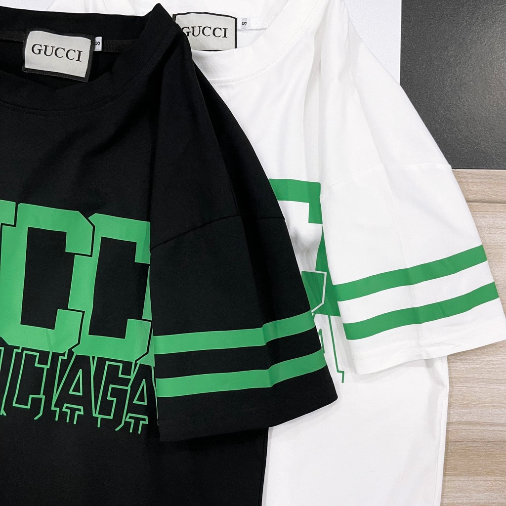 Áo Thun Form Rộng Guc.ci Hàng VNXk, Chất Liệu 100% Cotton 4 Chiều Thoáng Mát