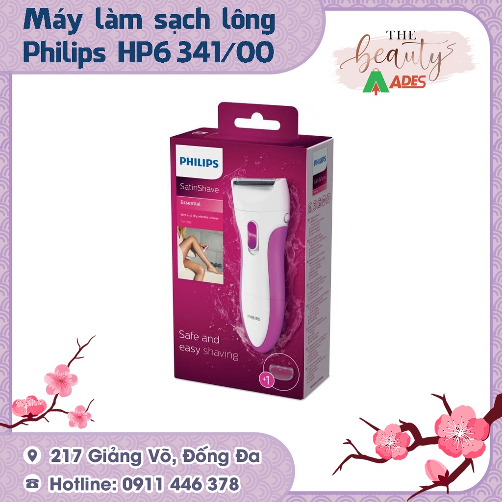 Máy làm sạch lông cho phụ nữ Philips HP6341 - HÀNG CHÍNH HÃNG BẢO HÀNH 12 THÁNG