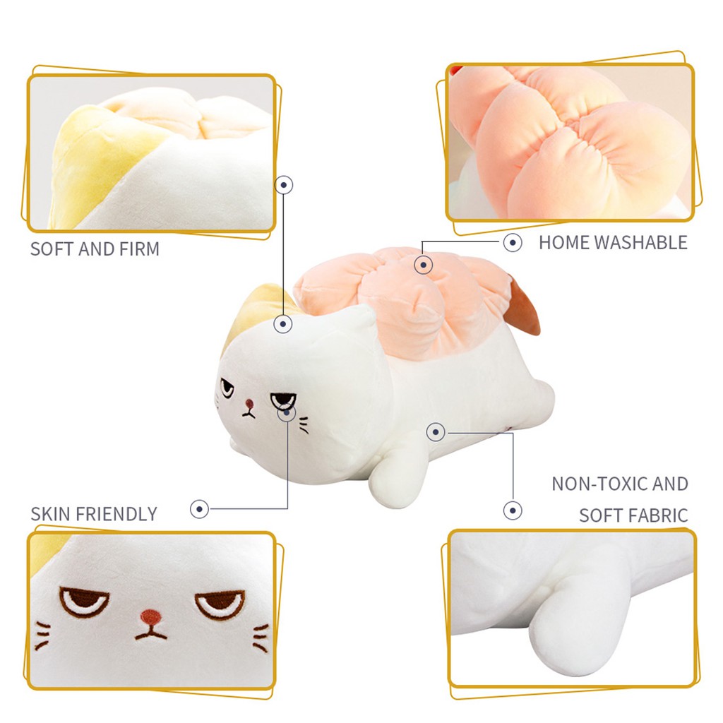 MINISO Sushi Cat Plush Toy - Búp bê Thú nhồi bông Tôm