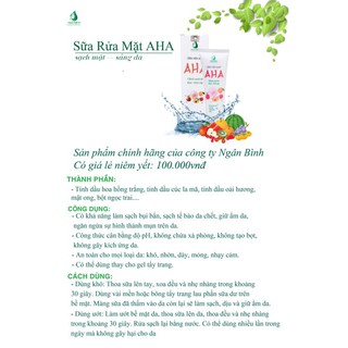 SỮA RỬA MẶT AHA