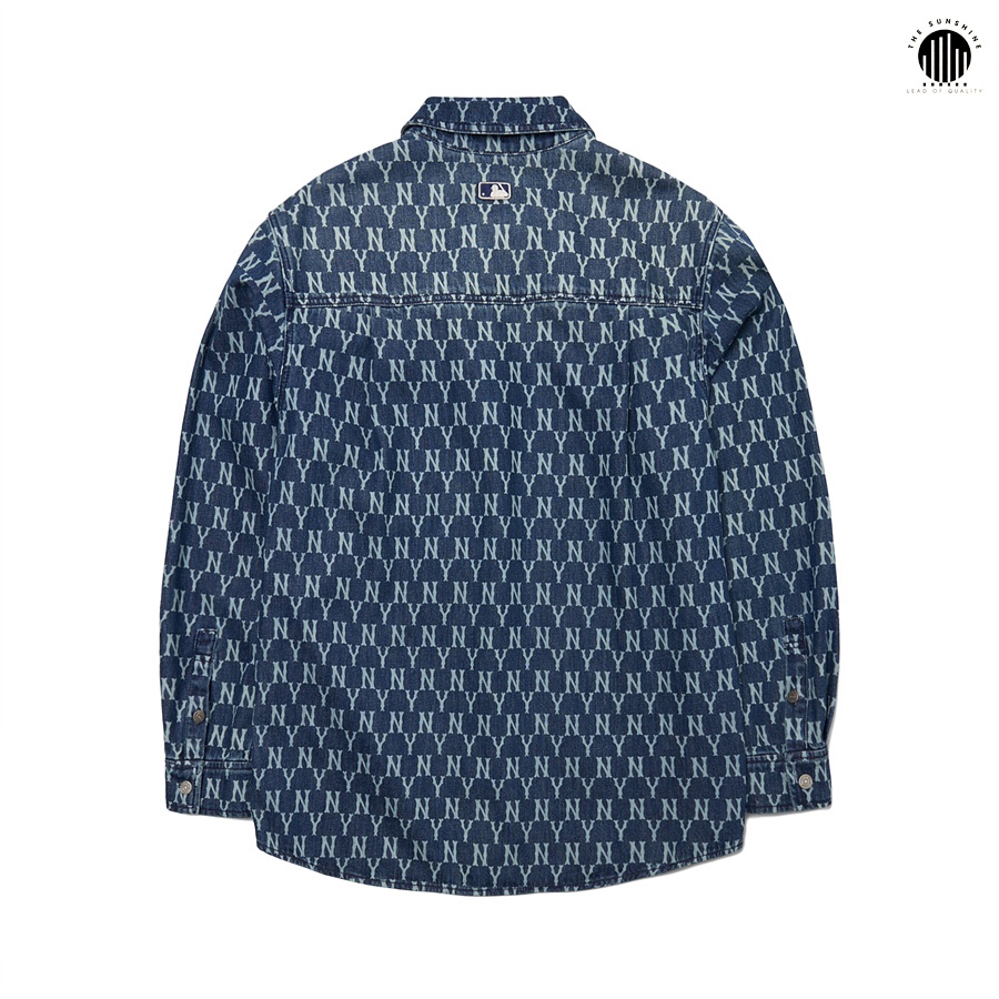 Áo Sơ Mi M.L.B MONOGRAM Denim Shirt NEW YORK YANKEES