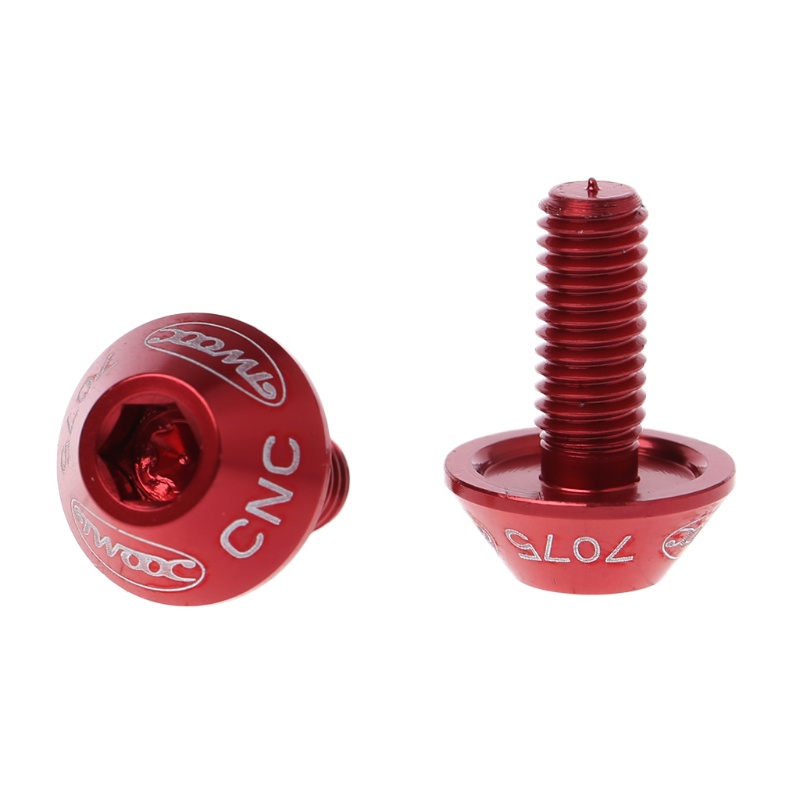 Bộ 2 Ốc Vít Hợp Kim Nhôm M5 X 10Mm Gắn Bình Nước Cho Xe Đạp Mới