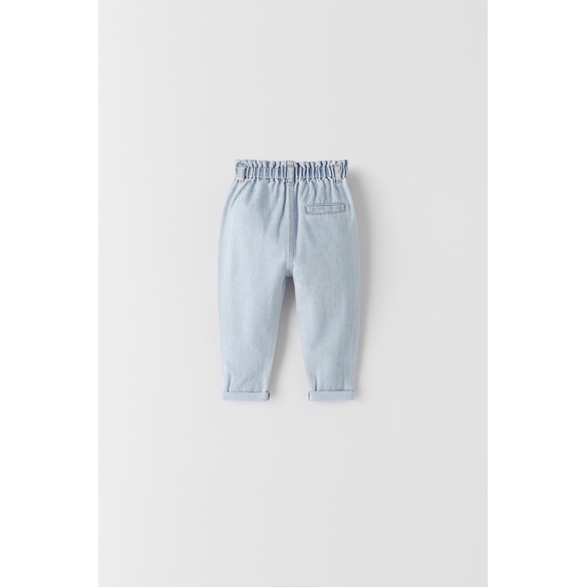 Quần Jeans Zara mềm dáng baggy cho bé gái