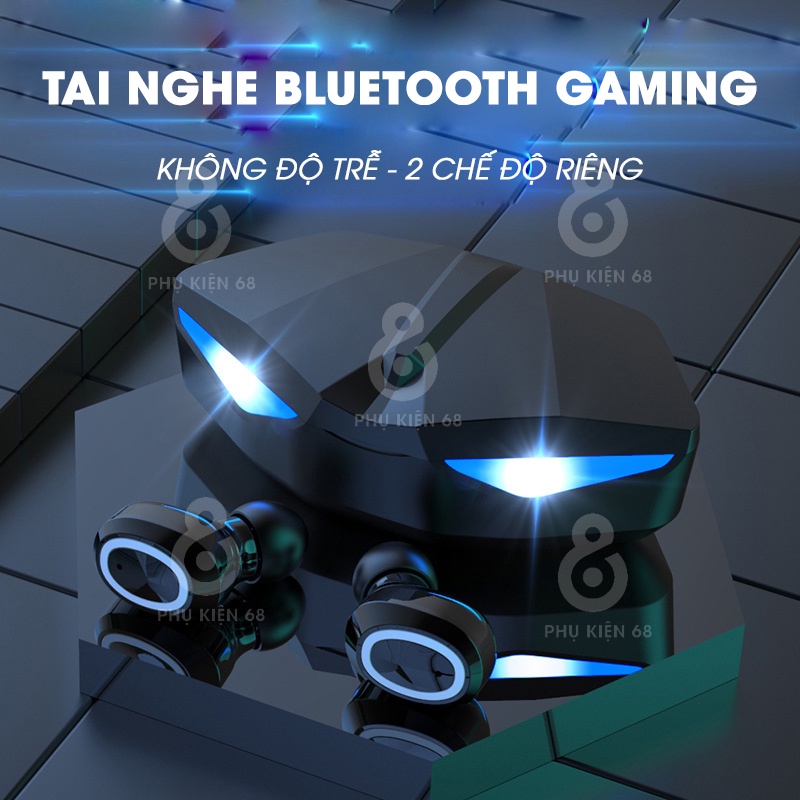 Tai nghe bluetooth gaming M22 âm bass mạnh mẽ, có mic, độ trễ cực thấp