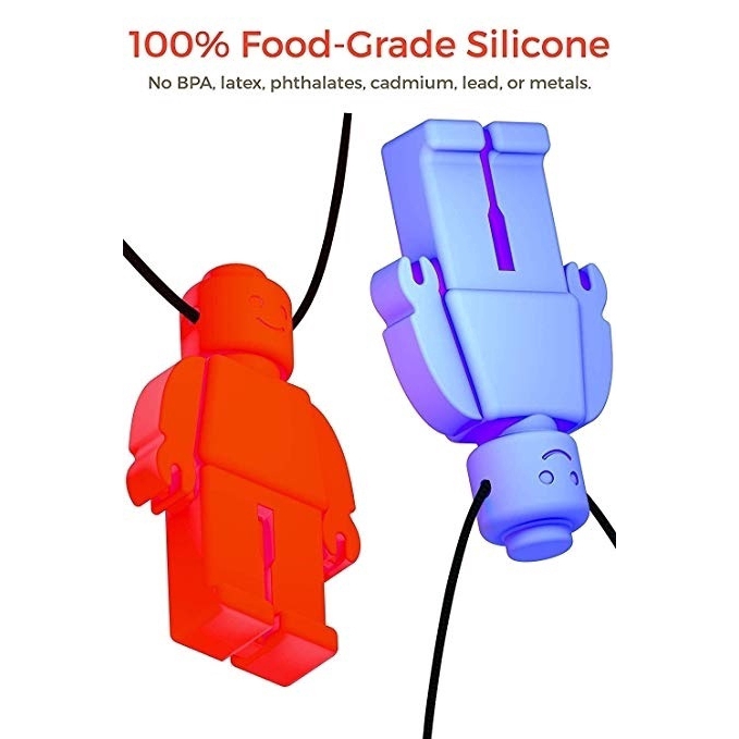 Đồ Chơi Gặm Nướu Hình Viên Gạch Bằng Silicone Cho Bé