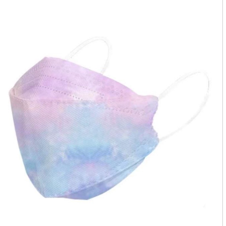 Hàng Có Sẵn - Gói 10 Cái Khẩu Trang Loang KF94 Cho Người Lớn Màu Sắc Cầu Vồng