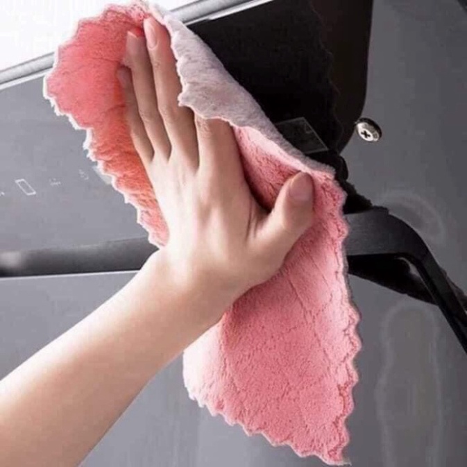 Khăn Lau Tay Nhà Bếp Đa Năng Họa Tiết Dễ Thương Có Móc Treo Siêu Thấm Hút