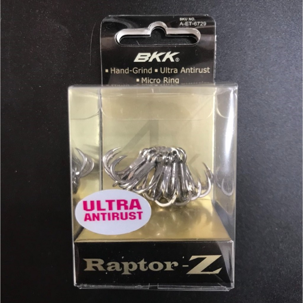 Lưỡi câu ba tiêu BKK Raptor Z size #6, #8 chính hãng câu cực nhạy. Móc câu 3 tiêu câu các loại cá biển lớn, câu lure