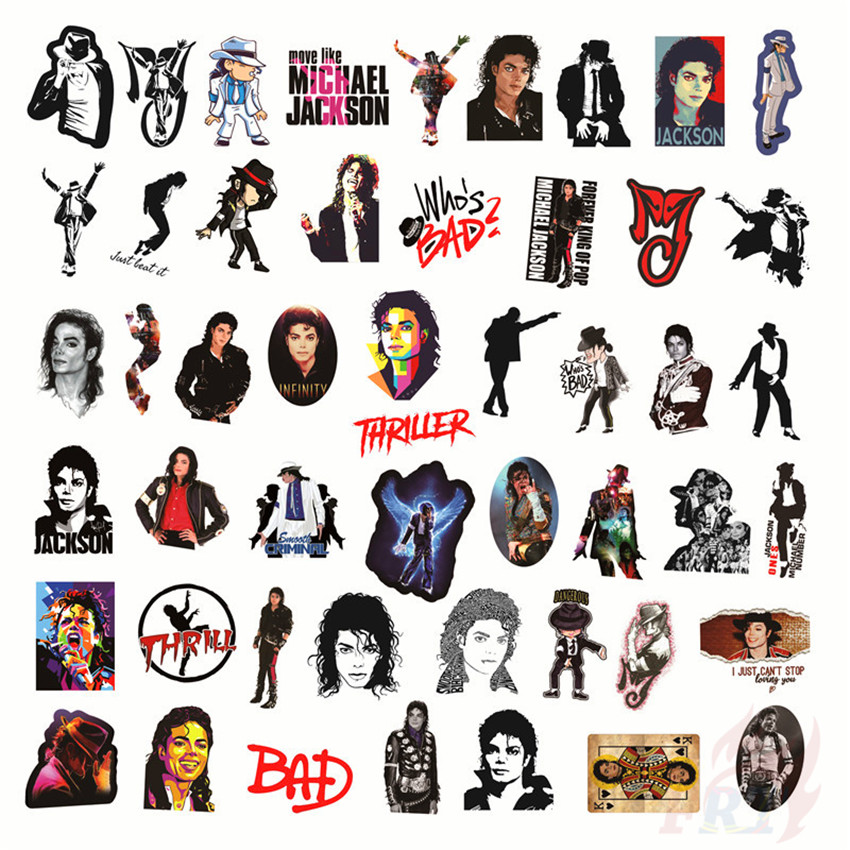 ❉ Michael Jackson Series 01 - The King of Rock &amp; Dance Stickers ❉ 50Pcs/Set Superstar Waterproof DIY Fashion Decals Doodle Stickers