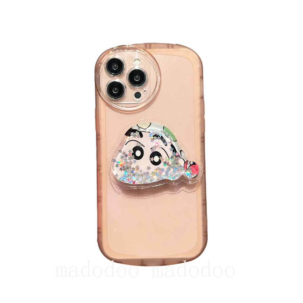 Stand Casing Oppo A15 A15S A57 2022 A16 A31 A9 A5 2020 A93 Reno 4F 8Z 7Z 6Z 5 6 4G 5G F11 Pro Candy Colors Cartoon Doraemon Gloomy Bear Sesame Street Quicksand Airbag Clear Shockproof Soft Phone Case NKS 12