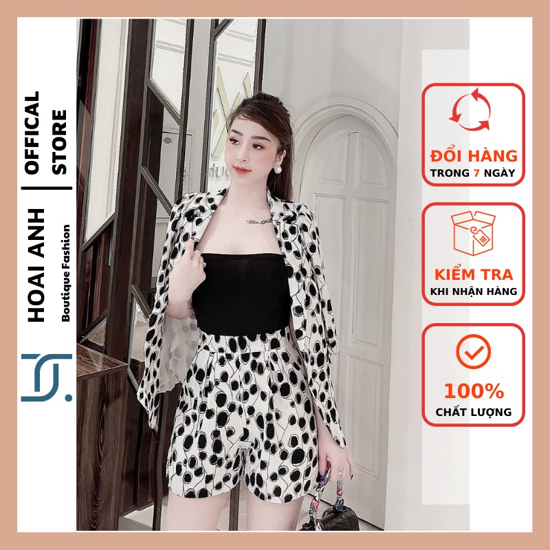 Sét áo vest quần đùi form đẹp cao cấp, Áo blazer công sở kiểu dáng Hàn Quốc, chất vải đẹp không nhăn