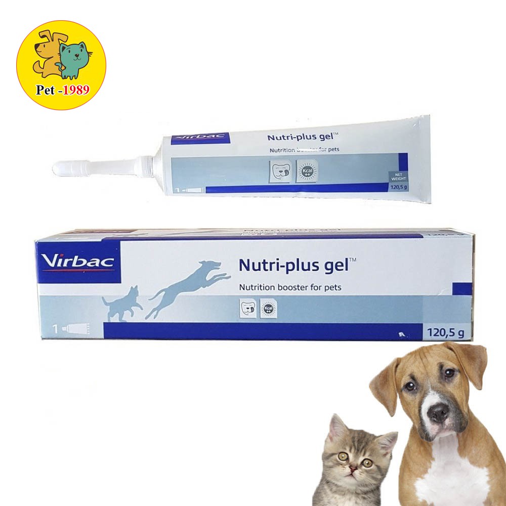 Gel Dinh Dưỡng Chó Mèo Bệnh Biếng Ăn Gầy Gọc - Nutri plus gel virbac Pháp