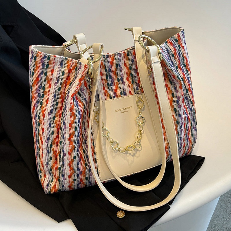 Túi đeo vai IELGY sức chứa lớn in họa tiết trẻ trung thời trang dành cho nữ