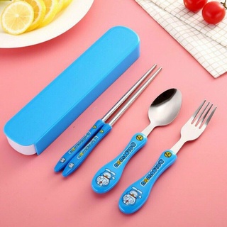 sét thìa, đũa , nĩa mèo hello kitty, doraemon