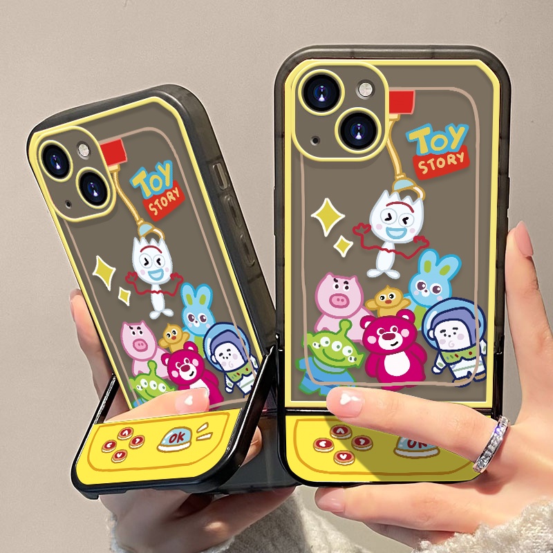 Ốp Điện Thoại TPU Chống Sốc Có Giá Đỡ Dễ Thương Cho IPhone 11 12 13 Pro MAX X XS XR MAX 8 7 Plus 6 6S