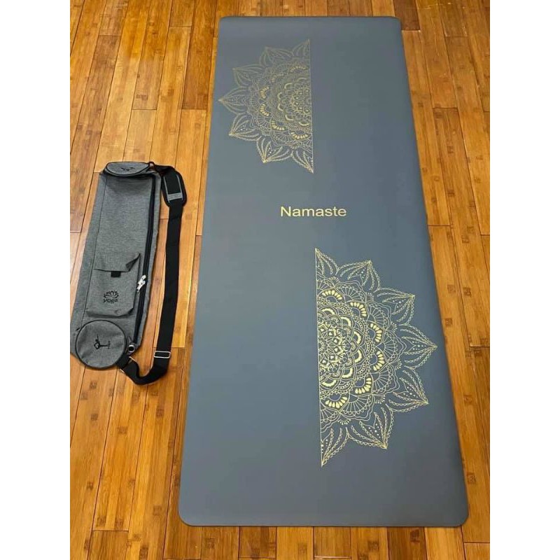 Thảm tập yoga cao su PU Namaste chống trơn trượt 100% hoạ tiết mandala